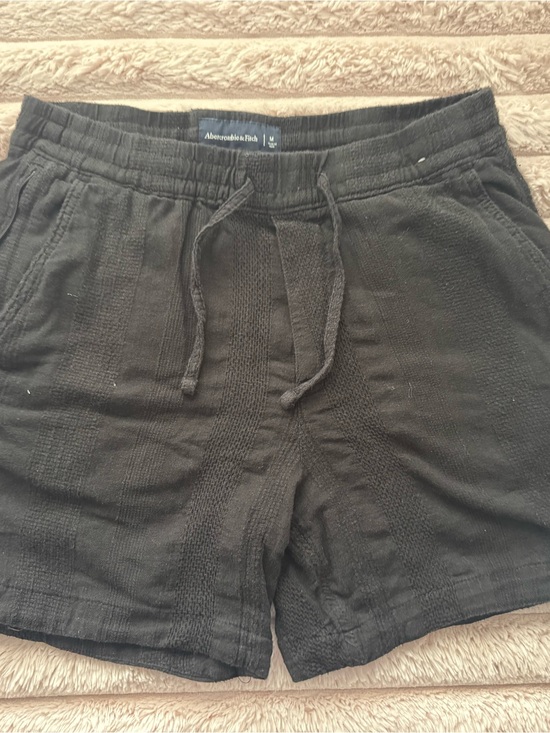 Abercrombie & Fitch Other - Abercrombie & Fitch Black Knit Elastic Drawstring Shorts